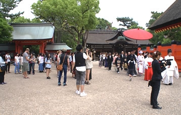 住吉神社結婚式風景