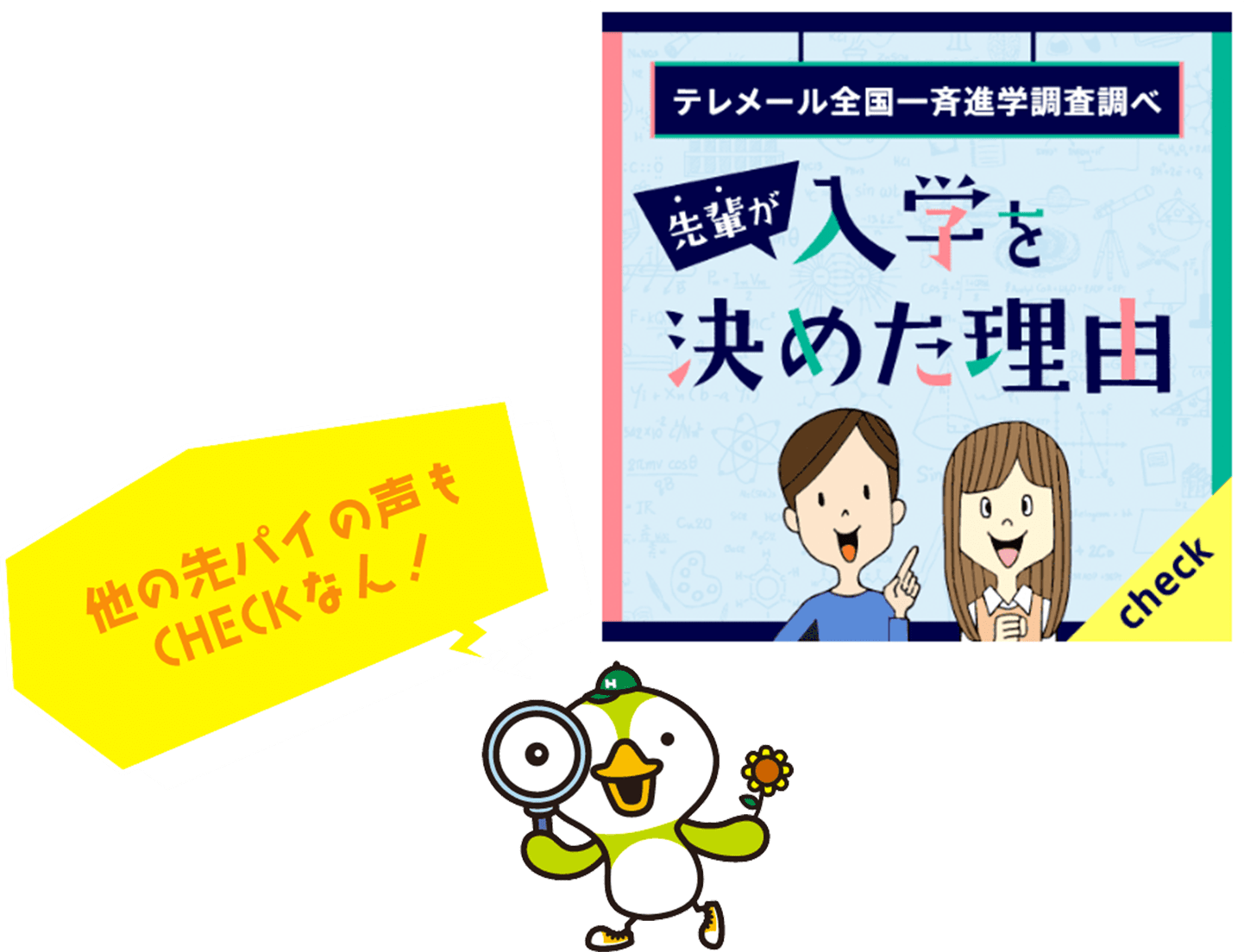 他の先パイの声をCHECKなん！