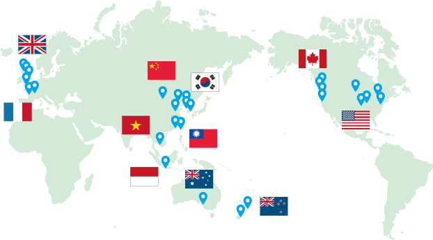 世界中の協定大学一覧