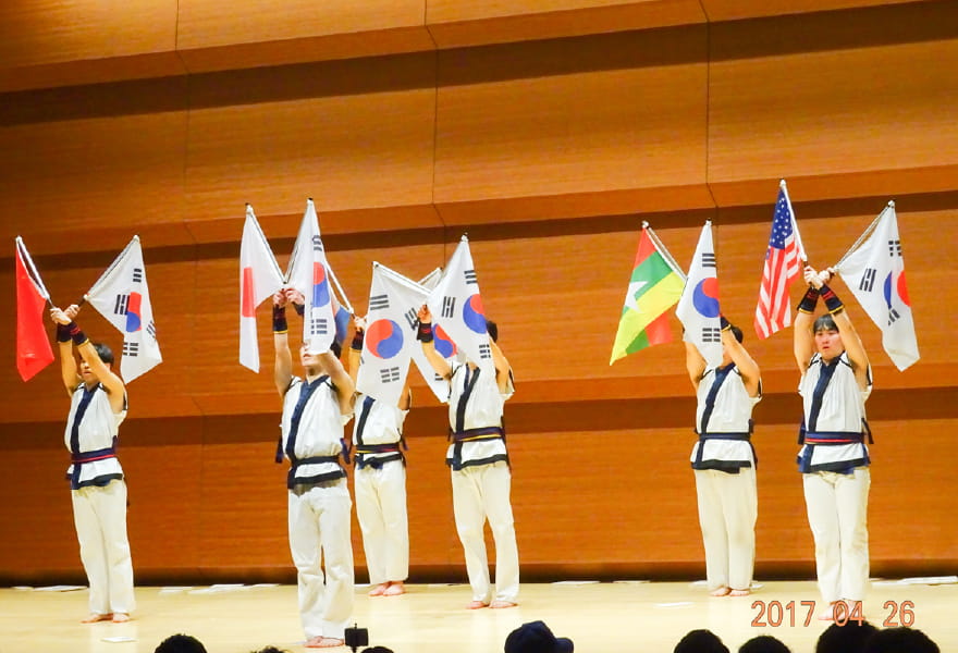 韓国文化体験会の様子